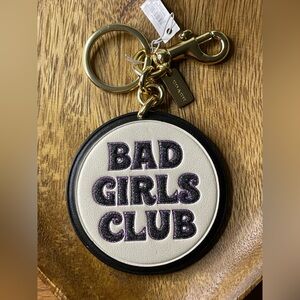 COACH Bad Girls Club Leather Bag Charm